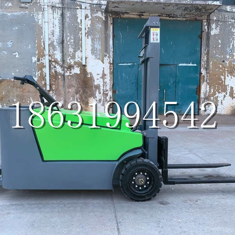 富宁县小型电动叉车1吨2吨步行站驾式电瓶堆高充电装卸车液压升降车铲车