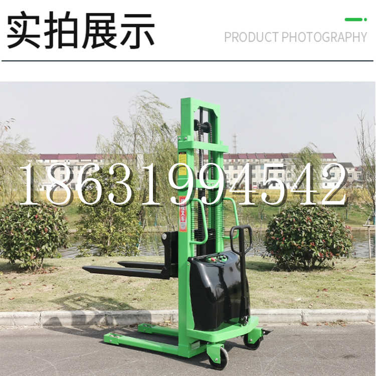 富宁县电动叉车堆高车液压铲车电瓶1吨2吨站驾步行式小型全自动叉车